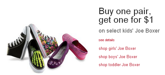 Buy One Pair of Kids’ Shoes, Get One Pair for $1at Kmart!