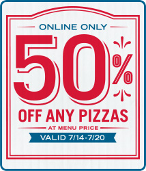 Half Off Domino’s Pizza This Week!