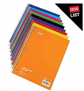 Staples $.17 Notebooks