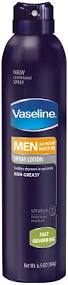 vaseline spray men