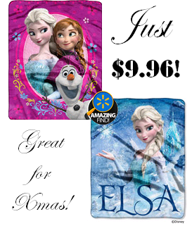 Disney Frozen Silk-Touch Throws Just $9.96 + FREE Store Pickup!