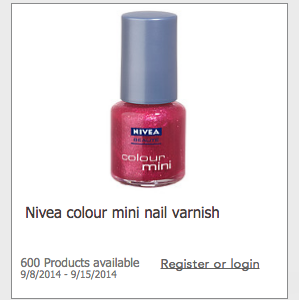 NEW Toluna Test Product | Possible FREE Nivea Colour Mini Nail Varnish!