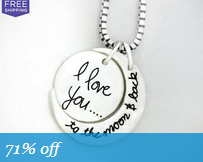 15% Off Living Social: “I Love You to the Moon and Back” Necklace Just $11 Shipped!