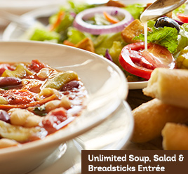 Unlimited Soup, Salad, and Breadsticks for $5 at olive Garden This Week!