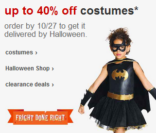 40% Off Halloween Costumes at Target + FREE Shipping!