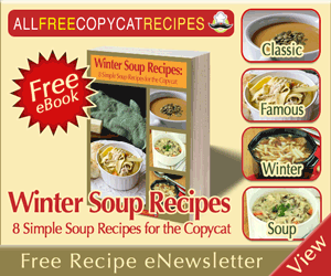 Winter Soup Recipes: 8 Simple Soup Recipes for the Copycat (Free eBook)