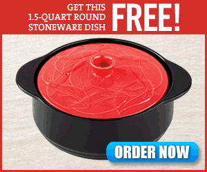 FREE Stoneware Dish and Mortar and Pestle! ($9.95 Shipping)
