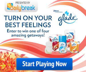 Enter to Win a Getaway and Print a $1 Glade Coupon!