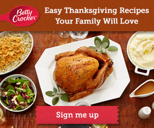 Thanksgiving Recipes, Coupons, and FREE Samples From Betty Crocker!