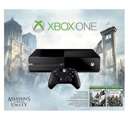 Target: Xbox One 500GB Console with Assassin’s Creed Unity and Black Flag—$279.99!