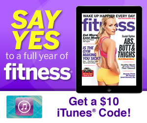 Fitness Magazine 30 Days Free + $10 iTunes Code! (iPad Only)