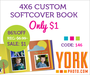 York Photo: Custom SoftCover Photo Book $1 Plus Shipping