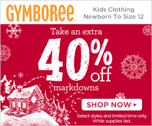 Gymboree Labor Day Sale: 40% Off Everything! Gymboree Labor Day Sale: 40% Off Everything!