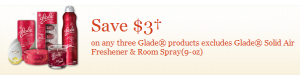 $3 off Glade Product Coupon