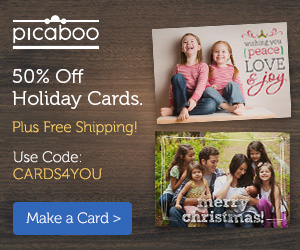 50% Off Holiday Photo Cards at Picaboo