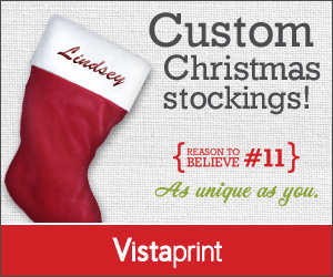 Vistaprint: Personalized Holiday Stockings For $7.99 Shipped