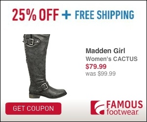 25% Off Your Entire Famous Footwear Purchase This Weekend!