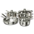 Back to dorm? Gibson Home Landon 7-Piece Stainless Steel Cookware Set – $31.46!