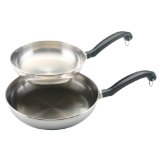 Meyer Cookware 71229 Skillet Set, Stainless Steel, 8 & 10-In. – $16.99!