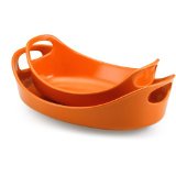 Rachael Ray Bubble and Brown Stoneware Baker Set – $34.99!