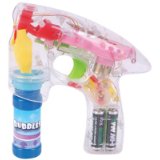 Rhode Island Novelty Light-Up LED Transparent Bubble Gun – $6.23!