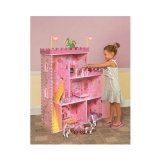 Large Doll House Fantasy Castle Wooden Dollhouse – Fits Barbie – $35.77! Ships Free!