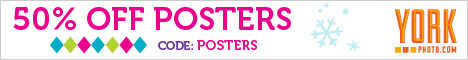 50% Off ALL Poster orders!