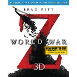 World War Z (Blu-ray 3D + Blu-ray + DVD + Digital Copy) – $13.99!