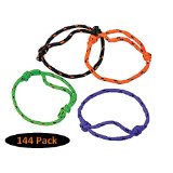 12 Dozen Halloween Friendship Rope Bracelets; Perfect for Trick or Treat – $7.95!