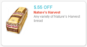 Nature’s Harvest Bread Coupon – $1.73 at Walmart!
