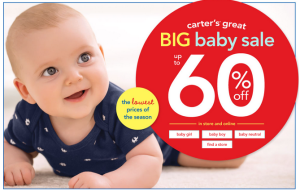 Up to 60% Off Baby Apparel and FREE Shipping at Carter’s!