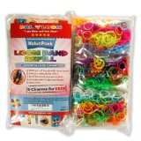 Loom Rubber Bands Refills Value Pack – 1800 Bands (600 with Glow in the Dark Neon Effect) – $13.45!