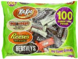 Hershey’s Candy Assortment (Hershey’s Milk Chocolate, Whoppers, Kit Kat and Reese’s Peanut Butter Cups), 100 Pieces – $9.99!