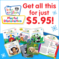 Baby Einstein: 3 Board Books, 1 Plush Book, and Discovery Cards Only $5.95 SHIPPED!
