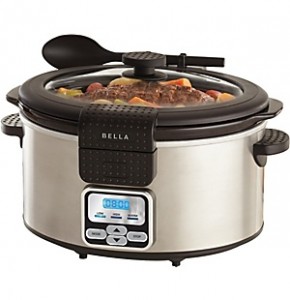 BELLA® 6 Quart Programmable Slow Cooker With Locking Lid Just $25 With FREE Store Pickup!