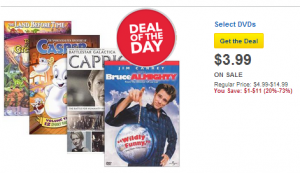 $3.99 DVD’s at Best Buy Today ONLY!