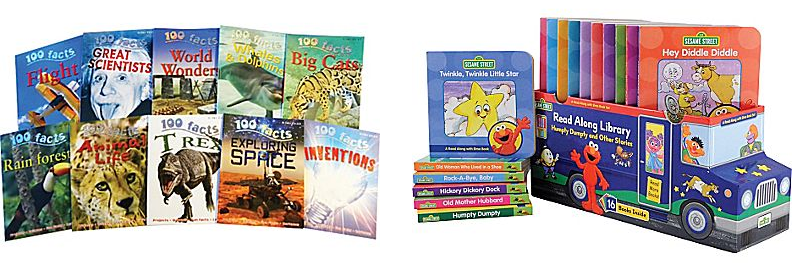 Sesame Street and 100 Facts Children’s Book Sets—$17.99 Each!