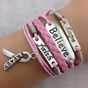 Breast Cancer Awareness Bracelet $14.99 Shipped—$5 to American Cancer Society