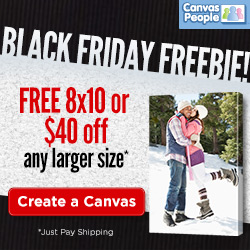 Canvas People: Free 8×10 Photo Canvas OR $40 Off (Just Pay Shipping)