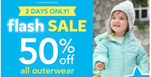 Carters Outerwear FLASH Sale: 50% Off + 25% Off and FREE Ship Coupon Codes!