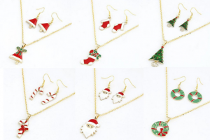 Christmas Necklace and Earrings Set Only $2.89 Shipped!