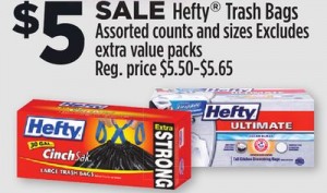 NEW DG Store Coupons = $3 Hefty Trash Bags!