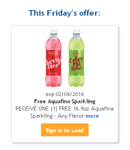 FREE Aquafina Sparkling Water (MUST Print Today!)