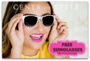 FREE Sunglasses With $15 Purchase + 10% Off and FREE Shipping!