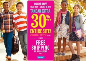FREE Shipping at Children’s Place, Carter’s, and OshKosh Today ONLY!