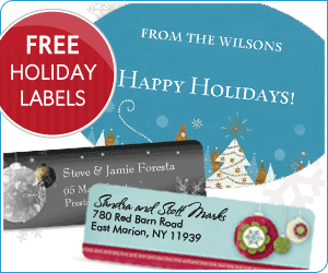 FREE Holiday Labels (Pay Shipping Only)