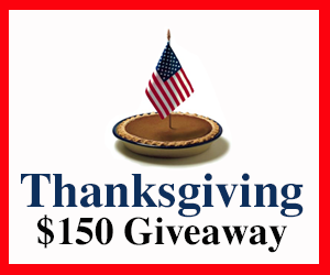 WholeMom $150 Thanksgiving Giveaway Reminder