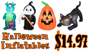 Inflatable Halloween Yard Decorations Just $15 + FREE Store Pickup!