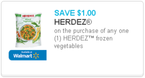 $1/1 Herdez Frozen Vegetables – $.68 at Walmart!
