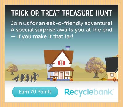 Recyclebank: Earn 70 Points With Trick or Treat Treasure Hunt